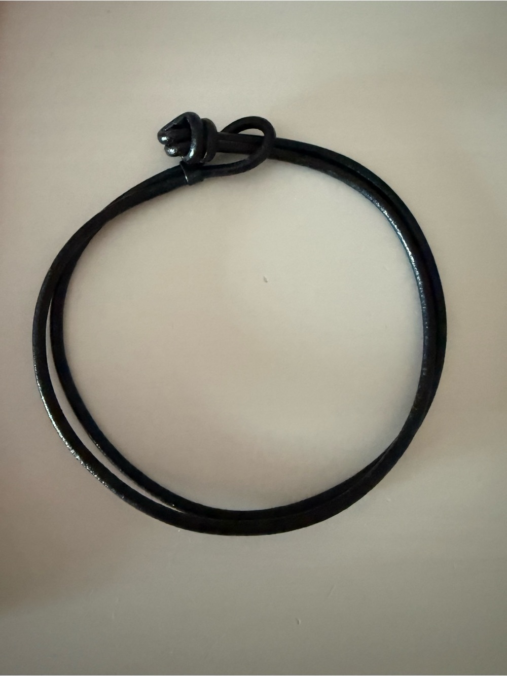 Stephanie Gottlieb Kendall Leather Cord Necklace — Black - Picture 2 of 4